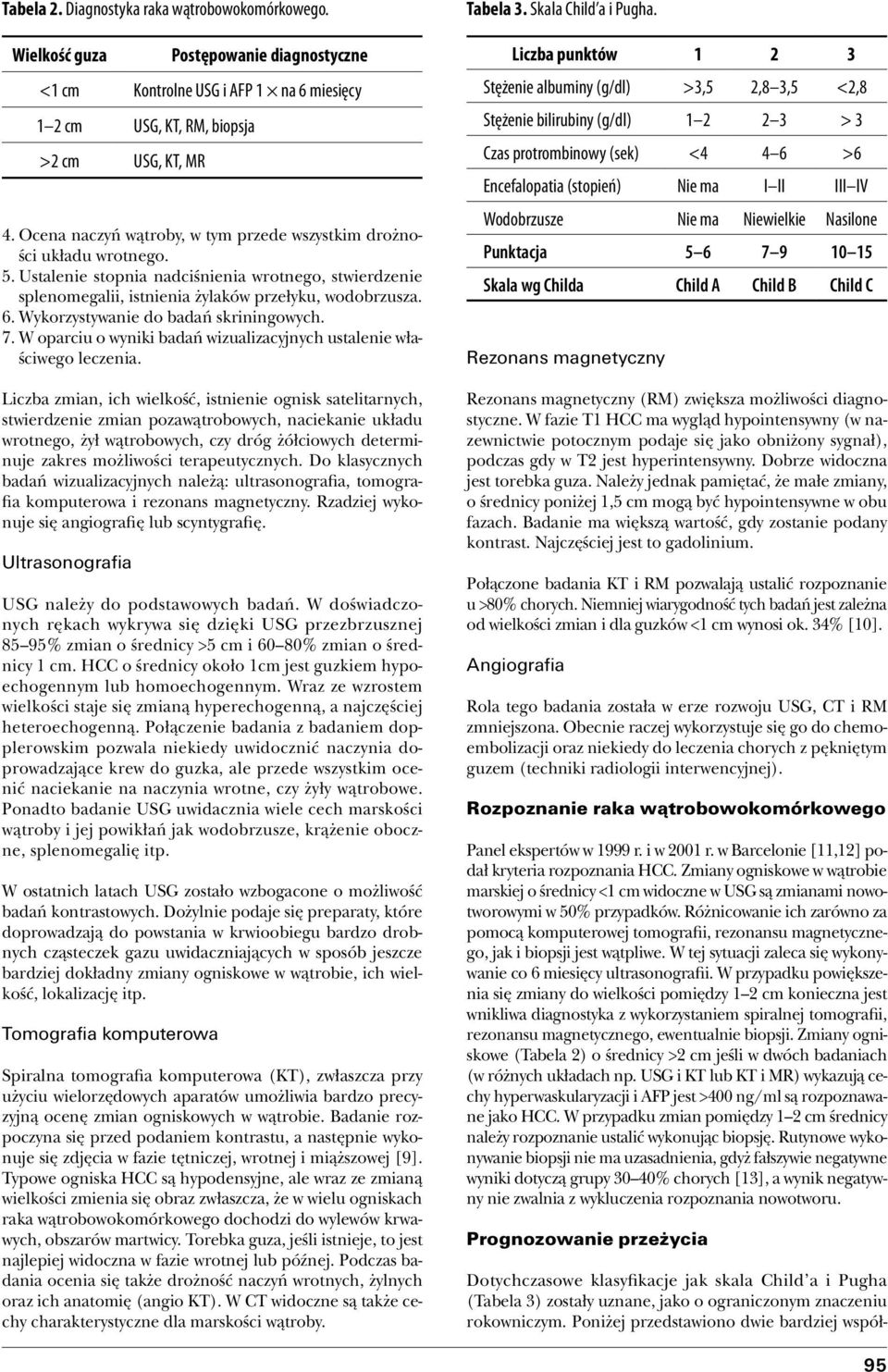 W oparciu o wyniki badań wizualizacyjnych ustalenie właściwego leczenia.