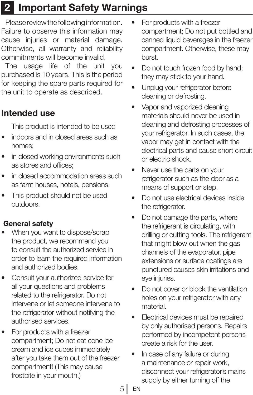 This is the period for keeping the spare parts required for the unit to operate as described.