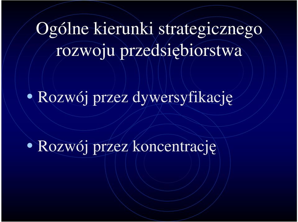 przedsiębiorstwa Rozwój