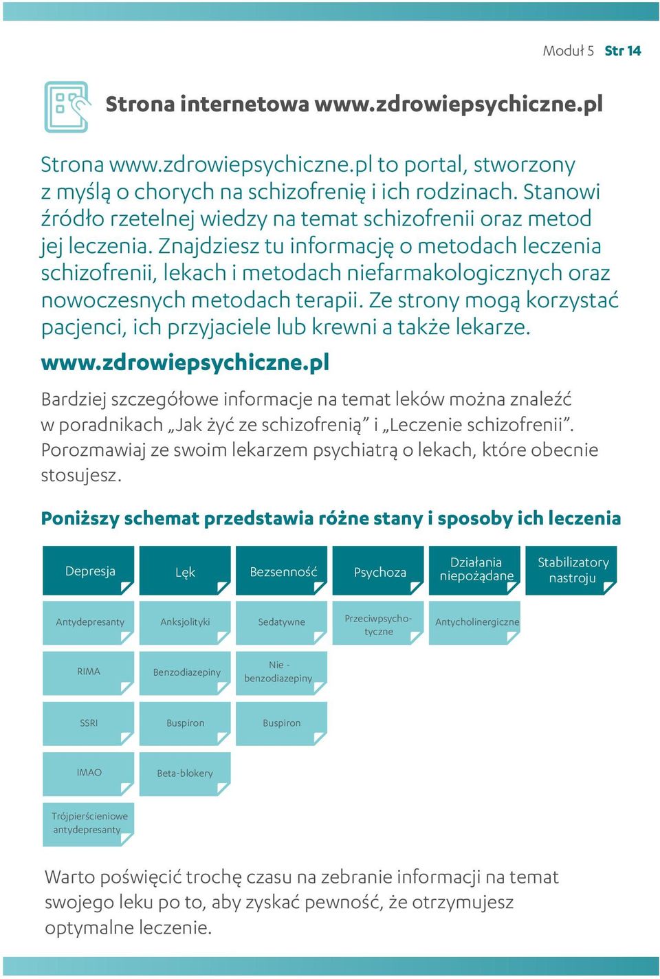 Znajdziesz tu informację o metodach leczenia schizofrenii, lekach i metodach niefarmakologicznych oraz nowoczesnych metodach terapii.