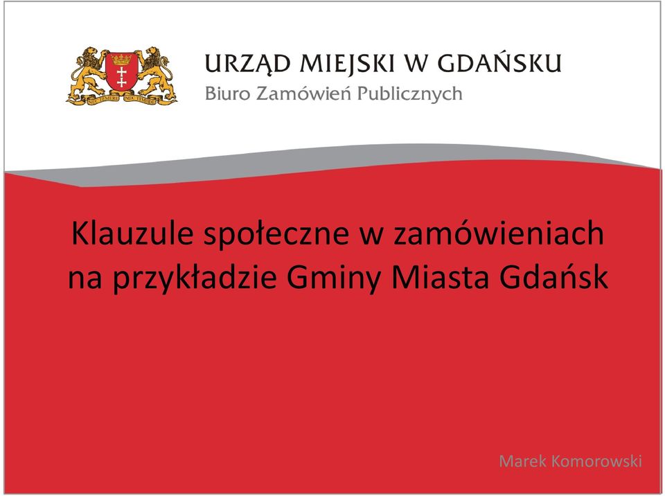 przykładzie Gminy