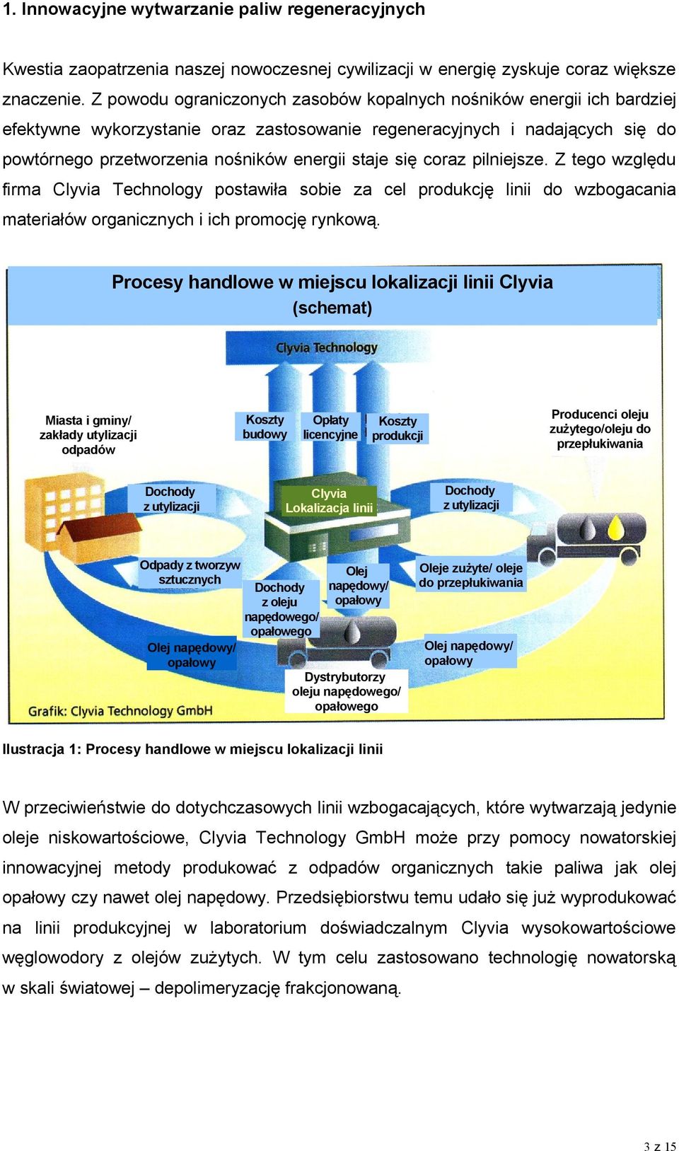 się coraz pilniejsze. Z tego względu firma Clyvia Technology postawiła sobie za cel produkcję linii do wzbogacania materiałów organicznych i ich promocję rynkową.