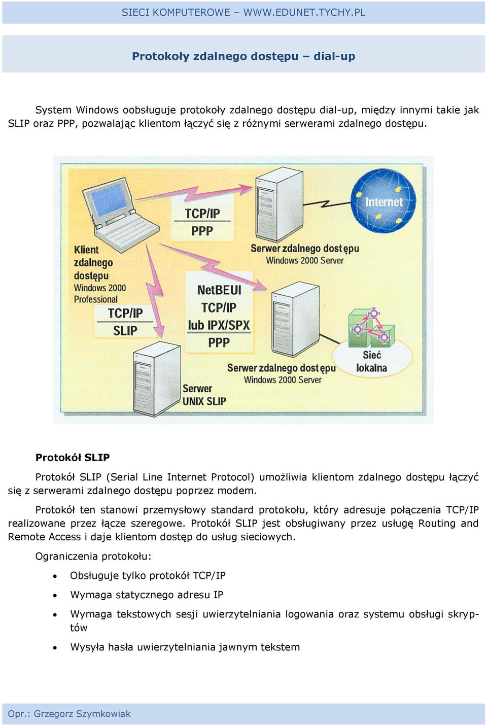 Protokół ten stanowi przemysłowy standard protokołu, który adresuje połączenia TCP/IP realizowane przez łącze szeregowe.