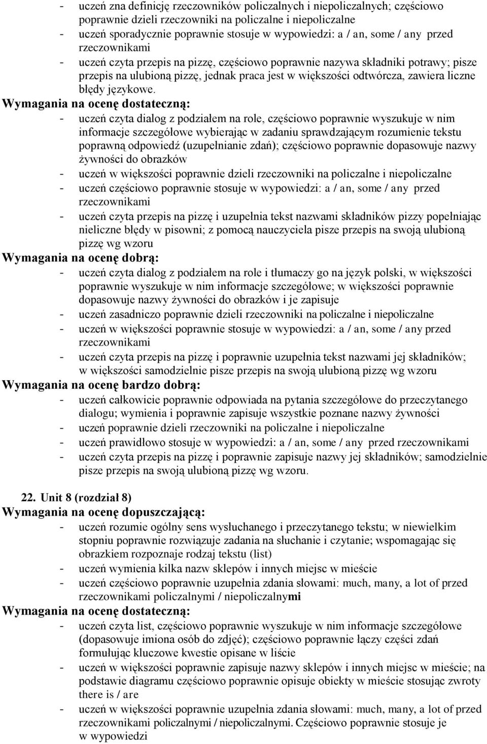 błędy językowe.