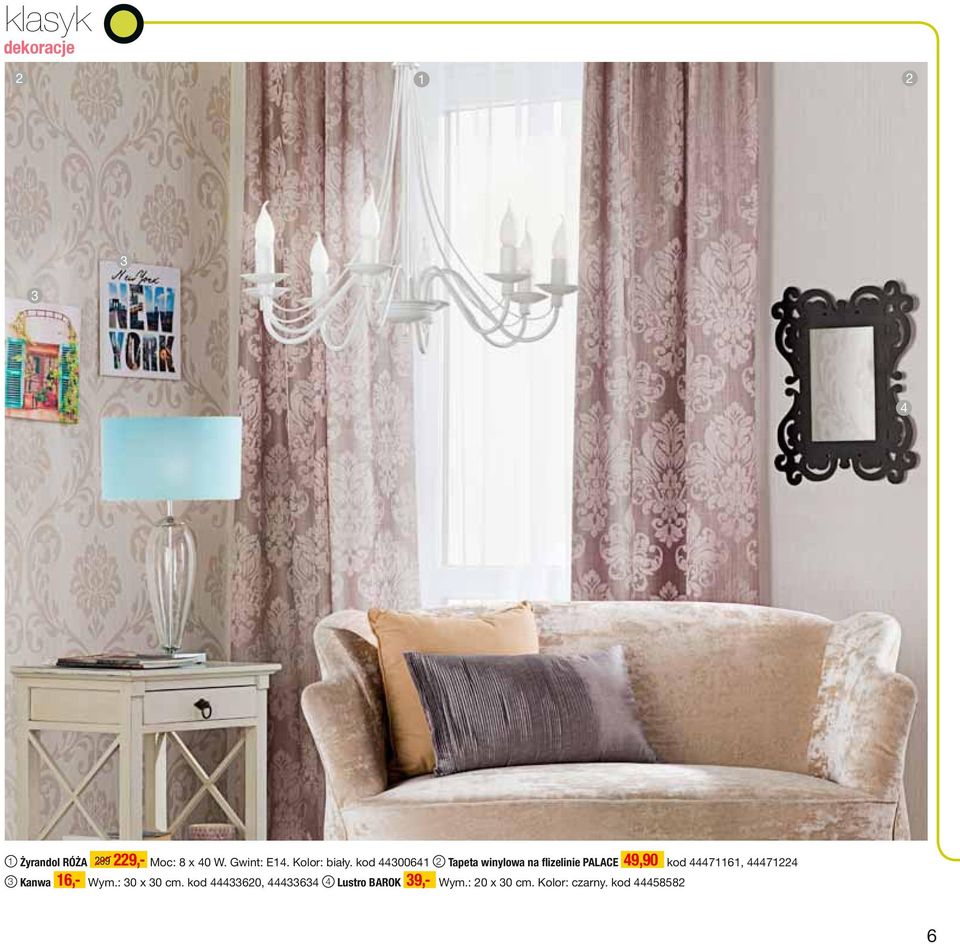 kod 440064 Tapeta winylowa na flizelinie PALACE 49,90 kod