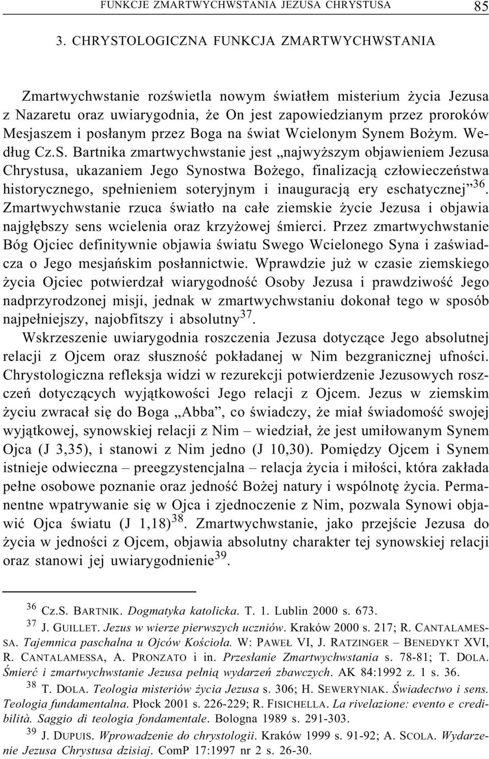 przez Boga na świat Wcielonym Sy