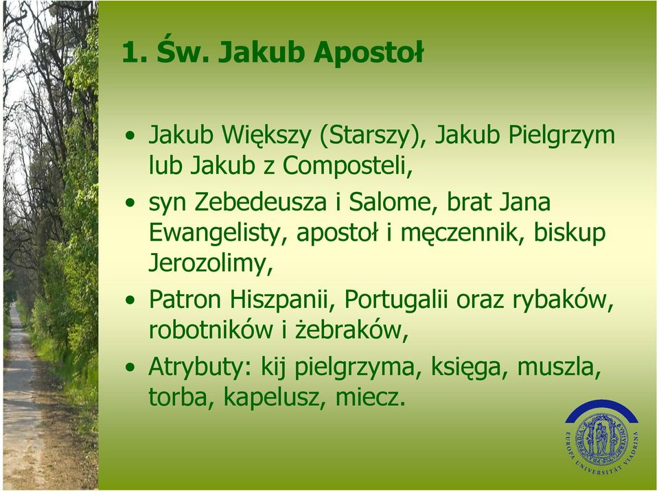 Composteli, syn Zebedeusza i Salome, brat Jana Ewangelisty, apostoł i