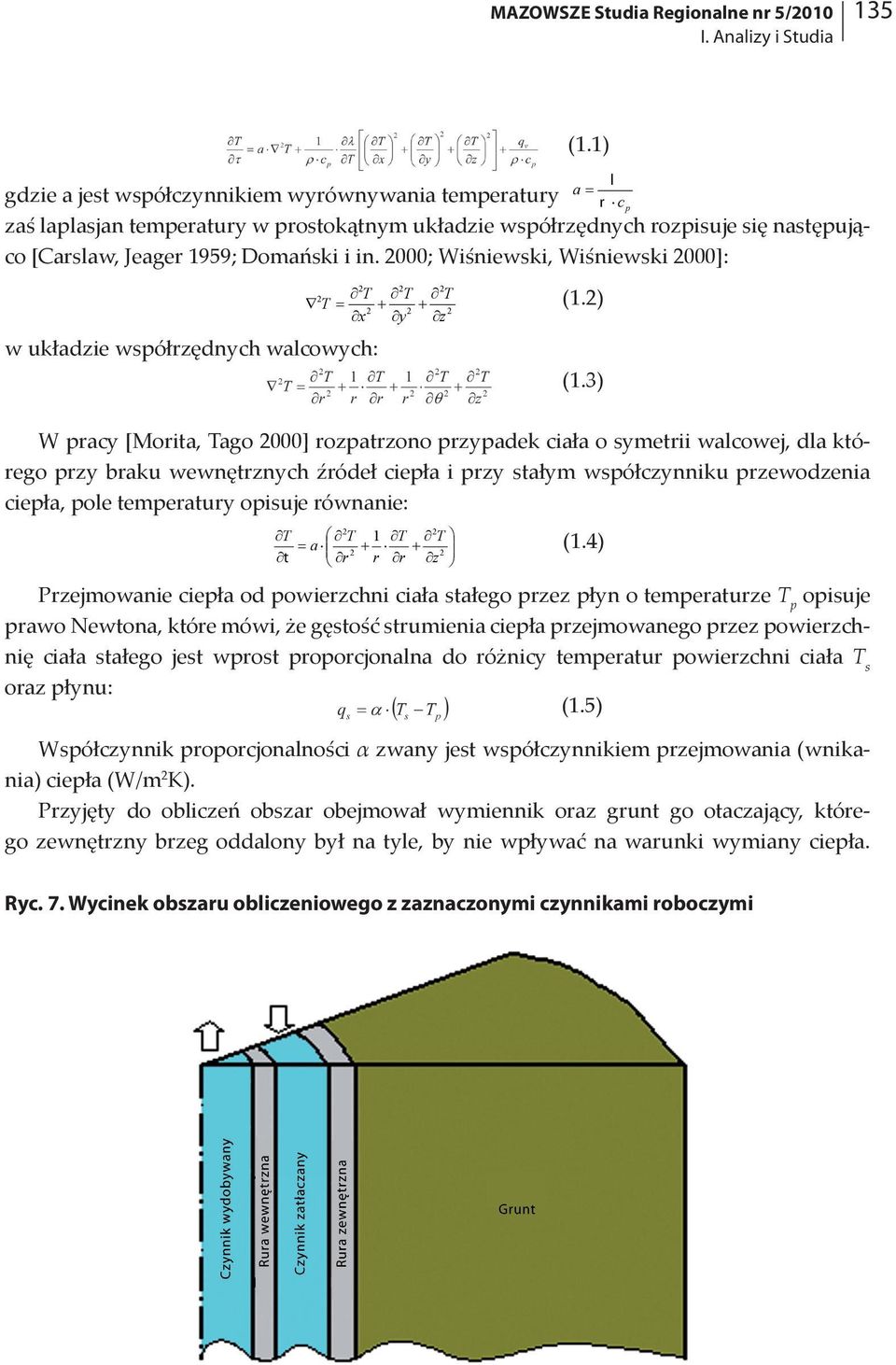 Domański i in. 2000; Wiśniewski, Wiśniewski 2000]: (1.1) w układzie współrzędnych walcowych: 2 2 2 2 T T T T = + + 2 2 2 x y z (1.2) (1.