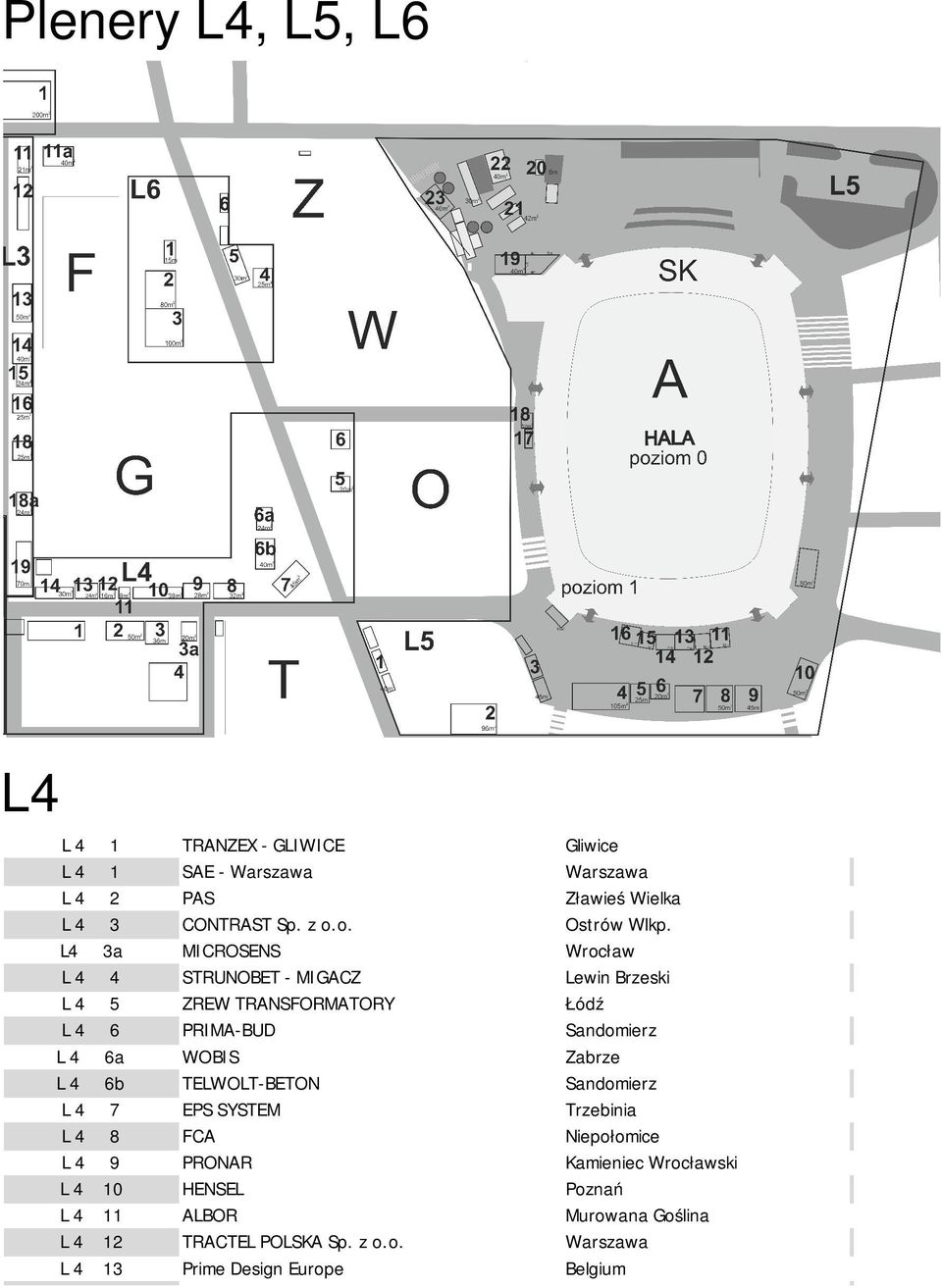 L4 3a MICROSENS Wrocław L 4 4 STRUNOBET - MIGACZ Lewin Brzeski L 4 5 ZREW TRANSFORMATORY Łódź L 4 6 PRIMA-BUD Sandomierz L 4 6a