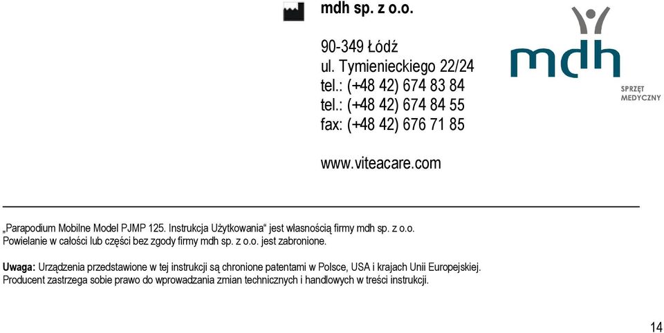 z o.o. jest zabronione.