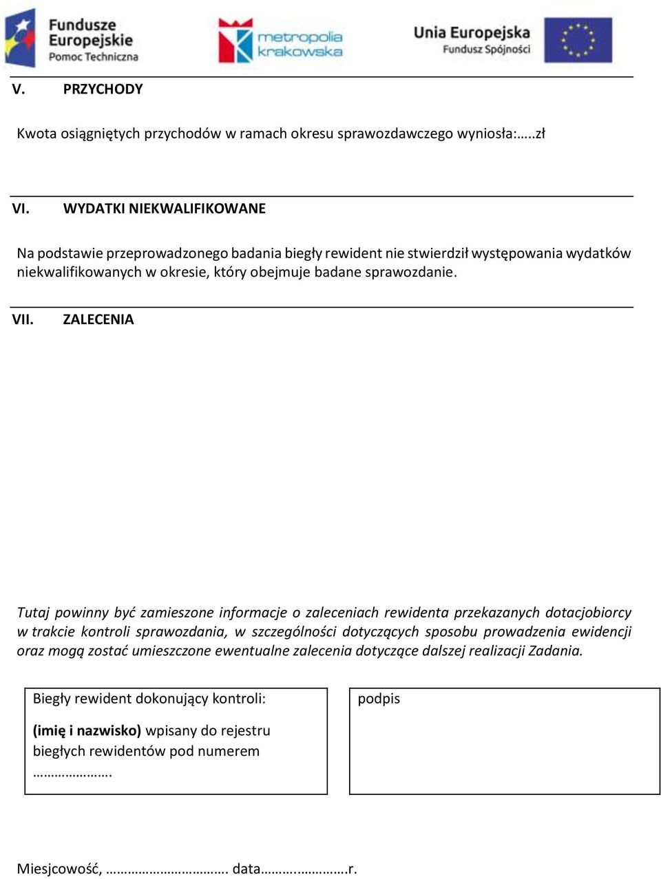 sprawozdanie. VII.