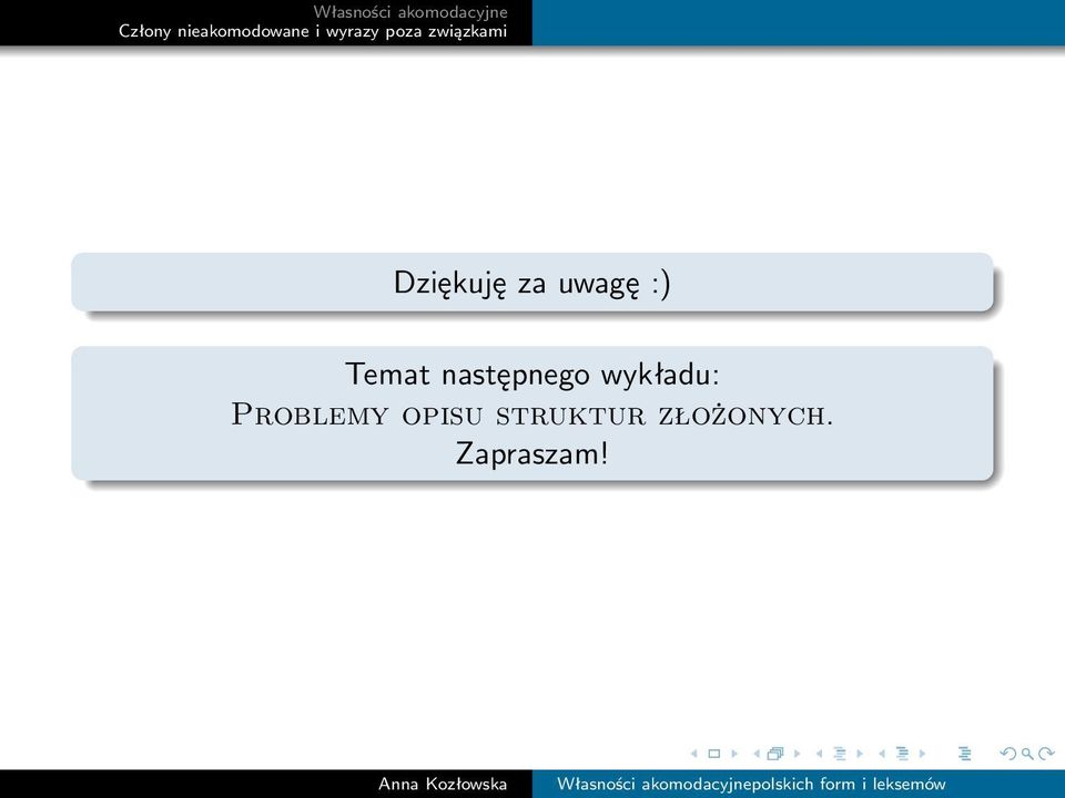 wykładu: Problemy