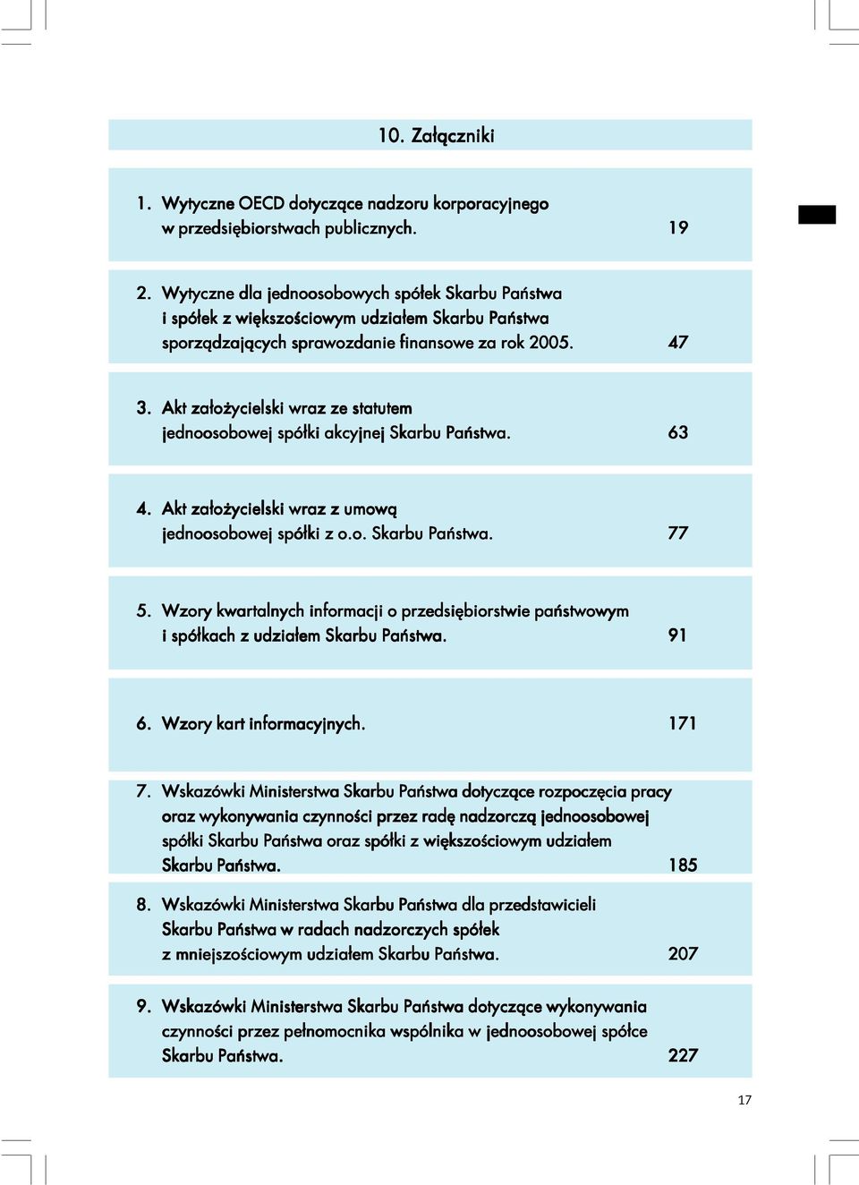 Akt założycielski wraz ze statutem jednoosobowej spółki akcyjnej Skarbu Państwa. 63 4. Akt założycielski wraz z umową jednoosobowej spółki z o.o. Skarbu Państwa. 77 5.