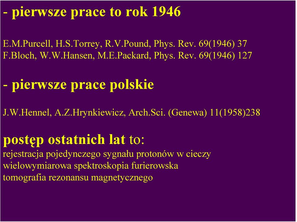 Z.Hrynkiewicz, Arch.Sci.