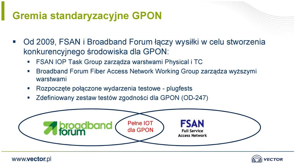 Broadband Forum Fiber Access Network Working Group zarządza wyższymi warstwami Rozpoczęte