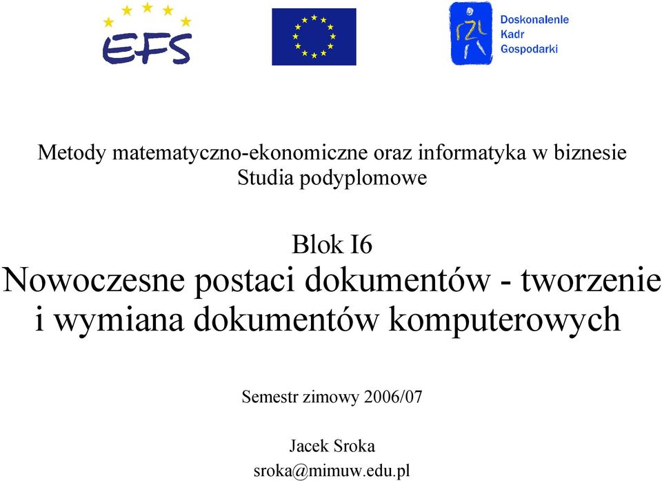 dokumentów - tworzenie i wymiana dokumentów