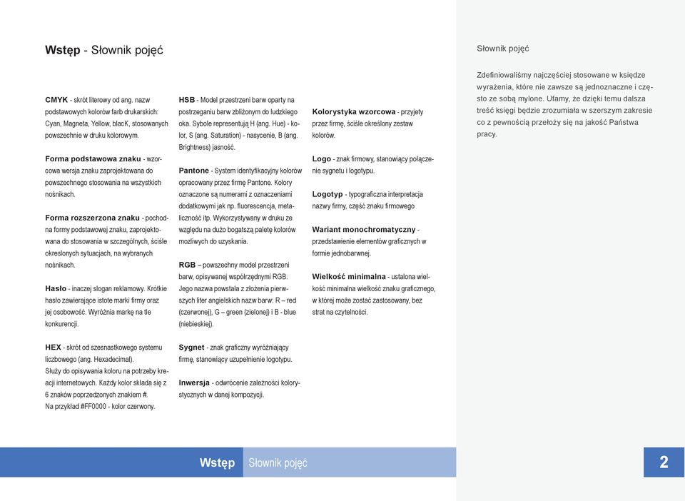 Forma podstawowa znaku - wzorcowa wersja znaku zaprojektowana do powszechnego stosowania na wszystkich nośnikach.