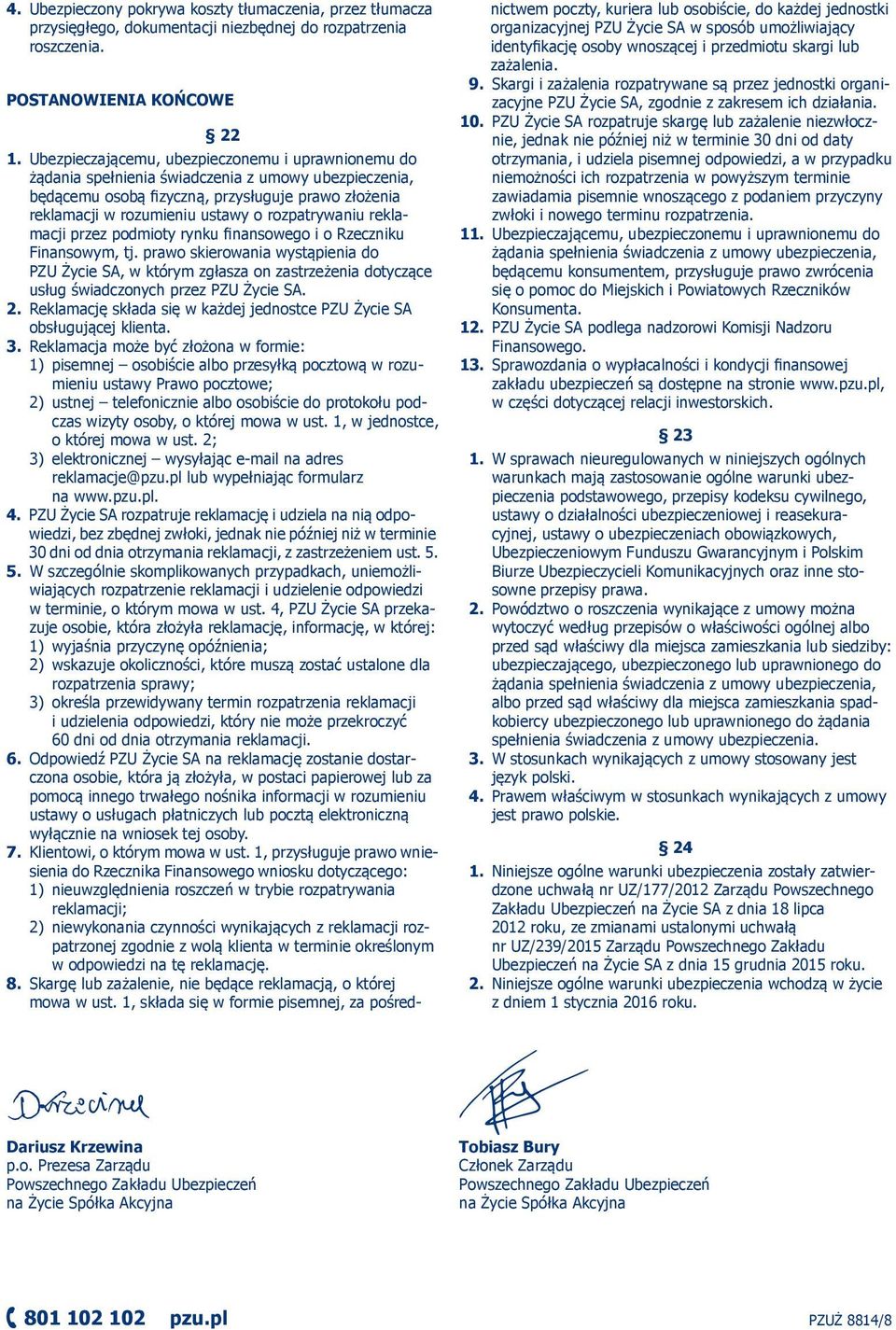 rozpatrywaniu reklamacji przez podmioty rynku finansowego i o Rzeczniku Finansowym, tj.