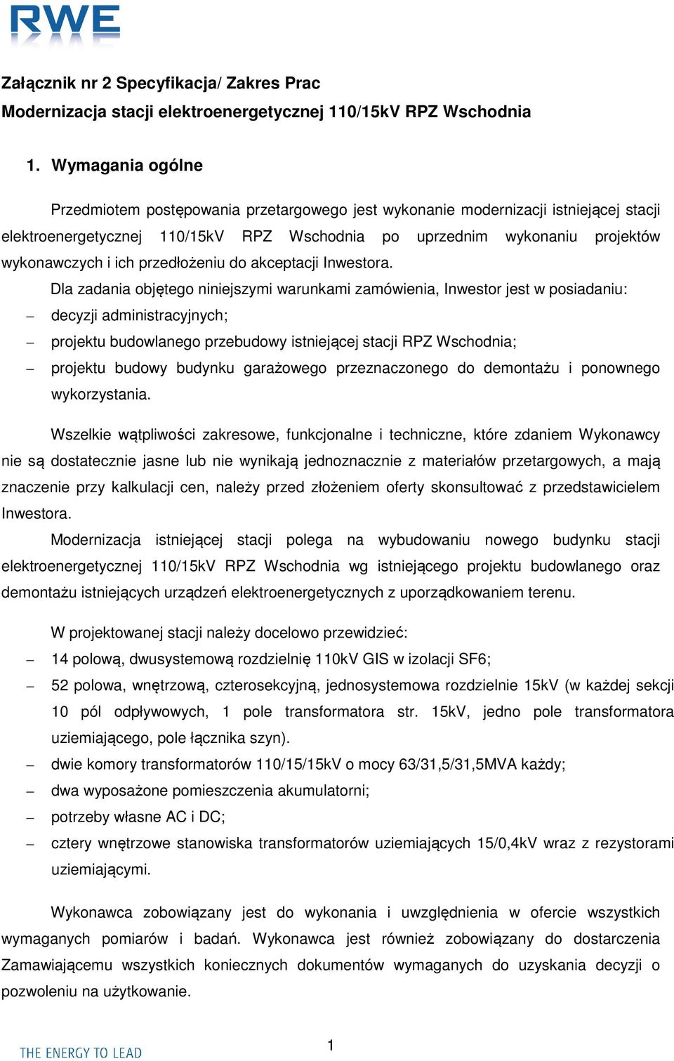 przedłożeniu do akceptacji Inwestora.