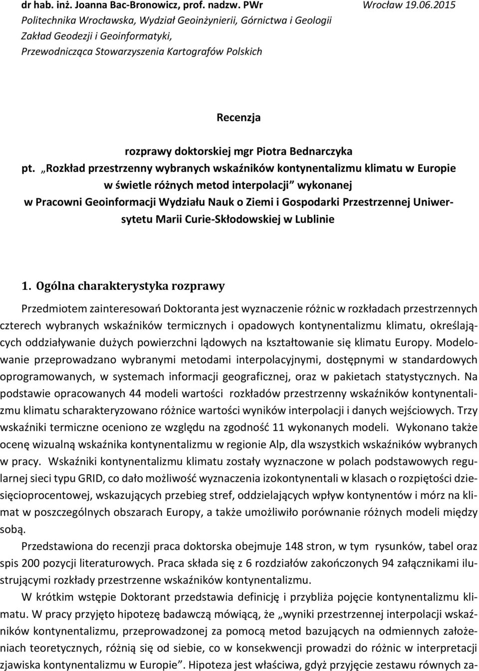 Bednarczyka pt.