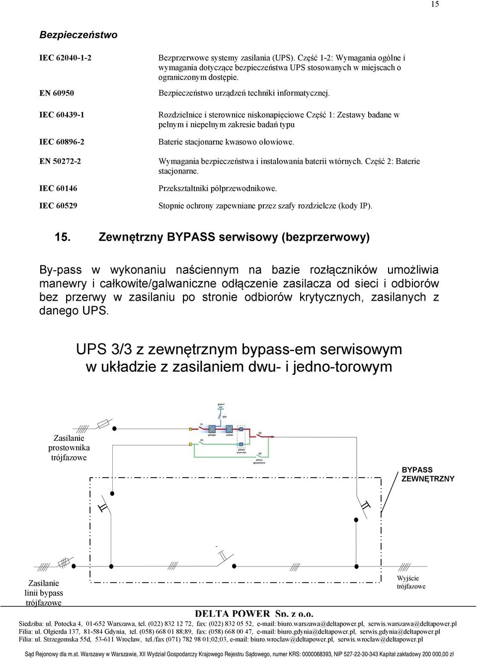 Rozdzielnice i sterownice niskonapięciowe Część 1: Zestawy badane w pełnym i niepełnym zakresie badań typu Baterie stacjonarne kwasowo ołowiowe.