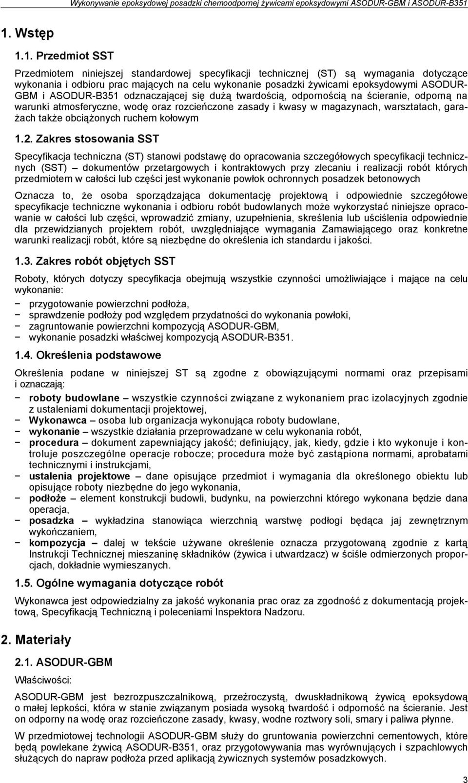 także obciążonych ruchem kołowym 1.2.