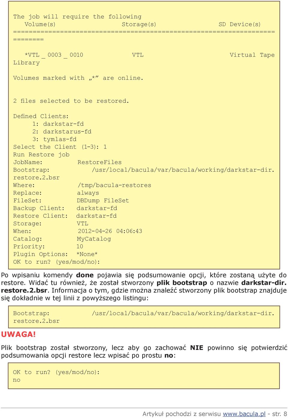 Defined Clients: 1: darkstar-fd 2: