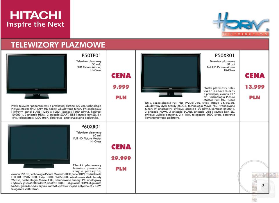 stron, obrotowa i zmotoryzowana podstawka. 9.