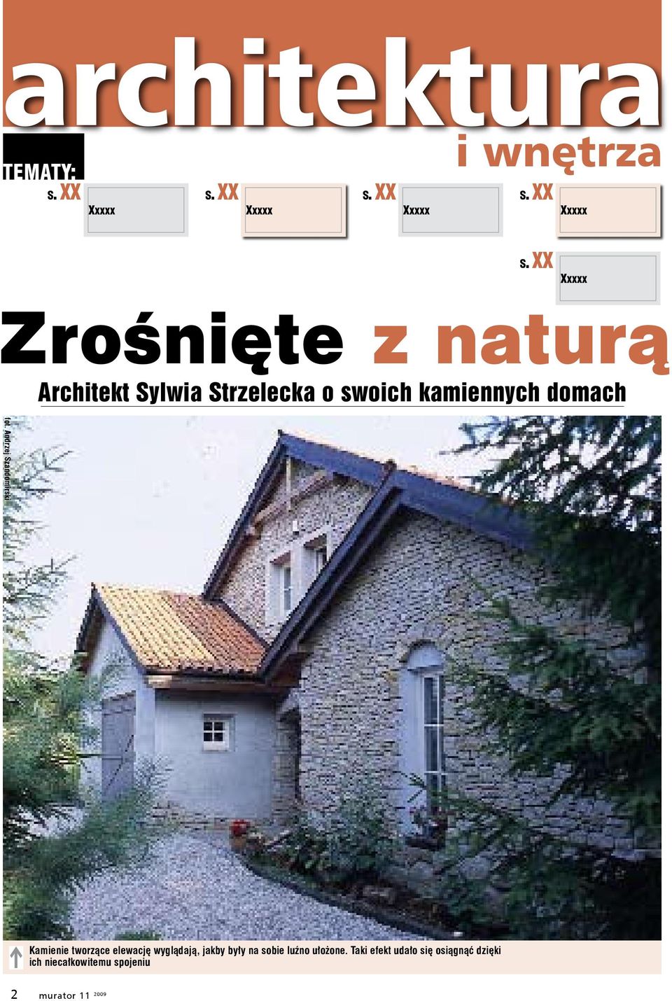 tworzące elewację wyglądają, jakby były na sobie luźno