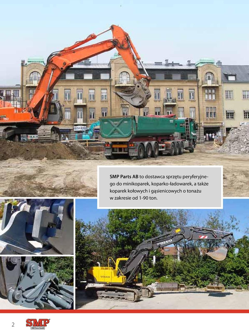 koparko-ładowarek, a także koparek