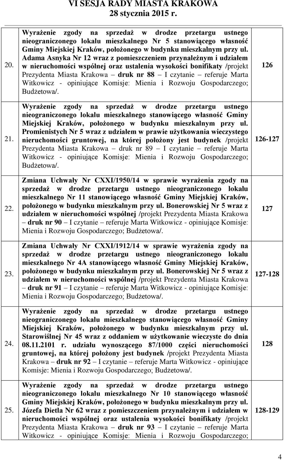 mieszkalnym przy ul.