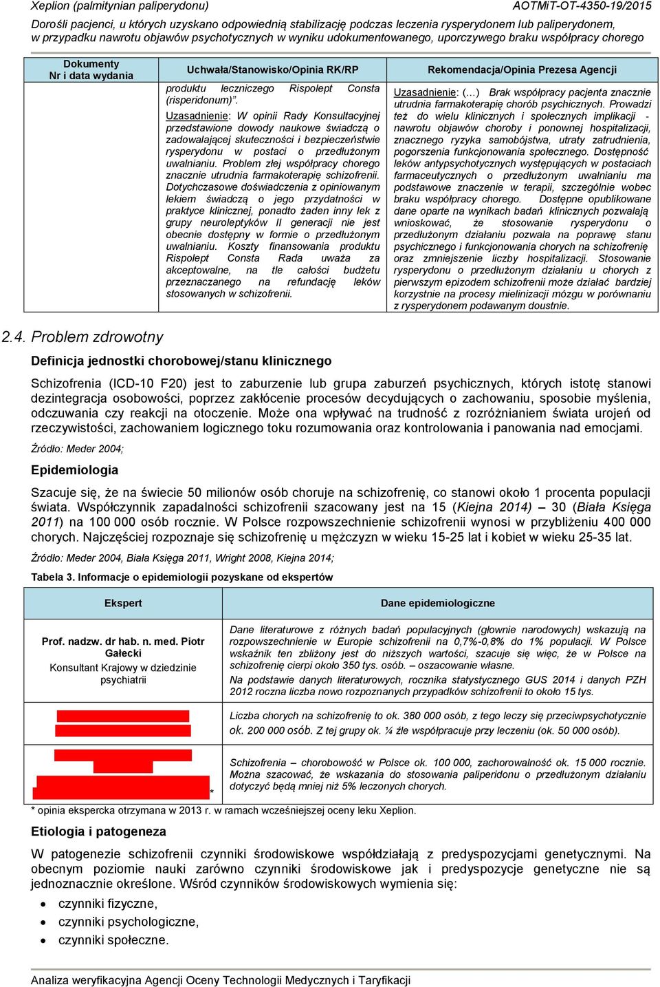 Problem złej współpracy chorego znacznie utrudnia farmakoterapię schizofrenii.