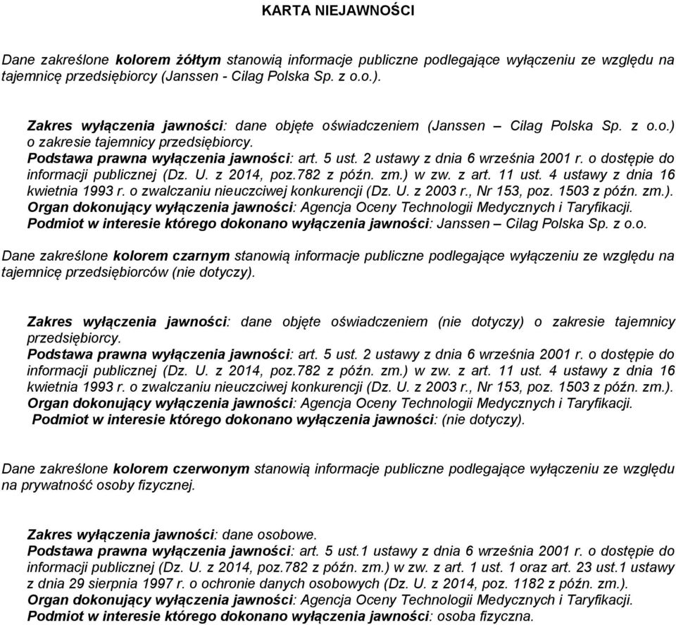 2 ustawy z dnia 6 września 2001 r. o dostępie do informacji publicznej (Dz. U. z 2014, poz.782 z późn. zm.) w zw. z art. 11 ust. 4 ustawy z dnia 16 kwietnia 1993 r.