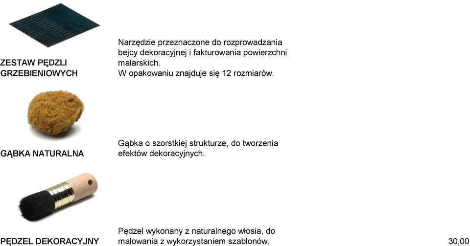 GĄBKA NATURALNA Gąbka o szorstkiej strukturze, do tworzenia efektów dekoracyjnych.