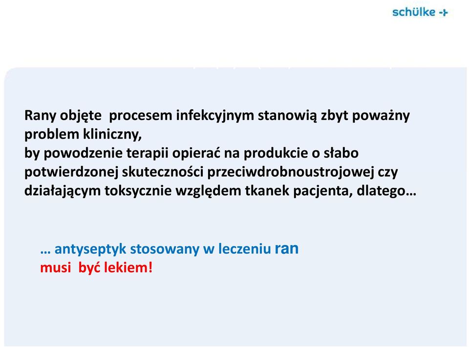 na produkcie o słabo potwierdzonej skuteczności przeciwdrobnoustrojowejczy działającym