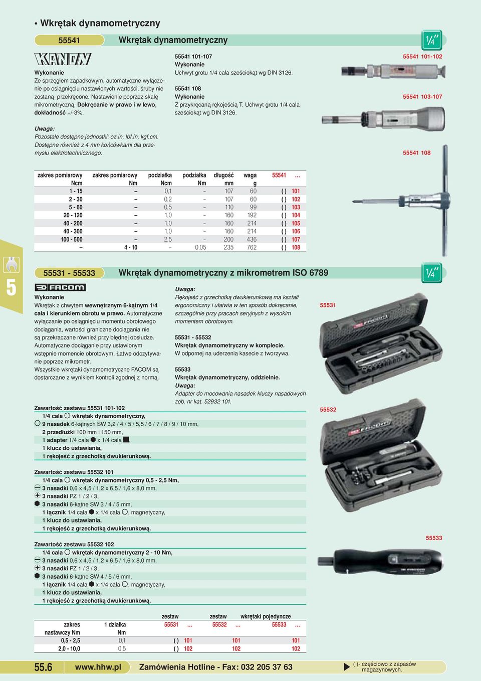 101-102 41 103-107 Pozostałe dostępne jednostki: ozin, lbfin, kgfcm Dostępne również z 4 mm końcówkami dla przemysłu elektrotechnicznego 41 108 zakres pomiarowy zakres pomiarowy podziałka podziałka