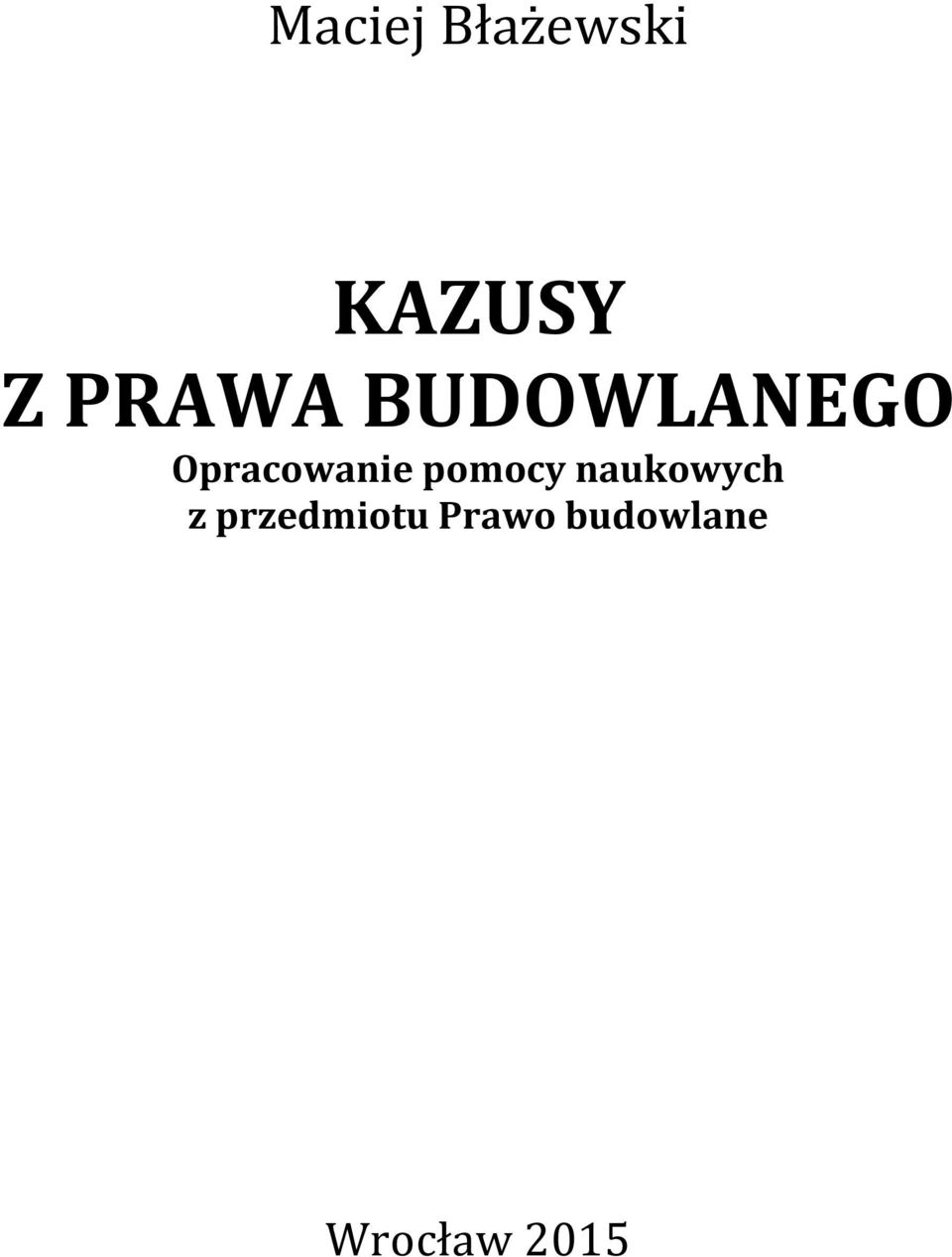 Opracowanie pomocy naukowych