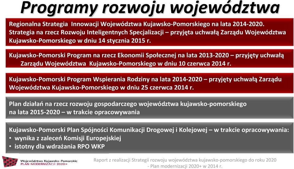Kujawsko-Pomorski Program na rzecz Ekonomii Społecznej na lata 2013-2020 przyjęty uchwałą Zarządu Województwa Kujawsko-Pomorskiego w dniu 10 czerwca 2014 r.