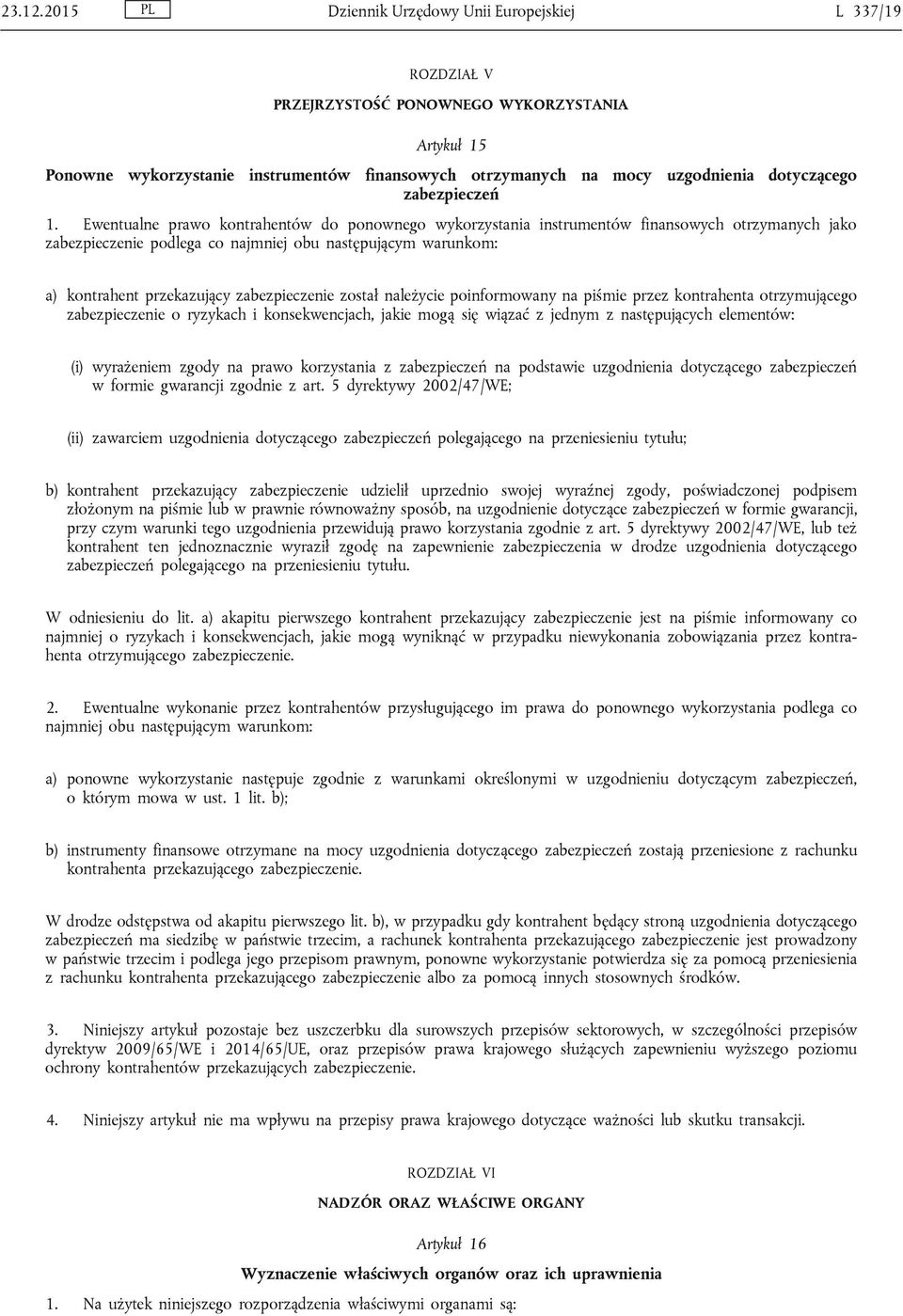 dotyczącego zabezpieczeń 1.
