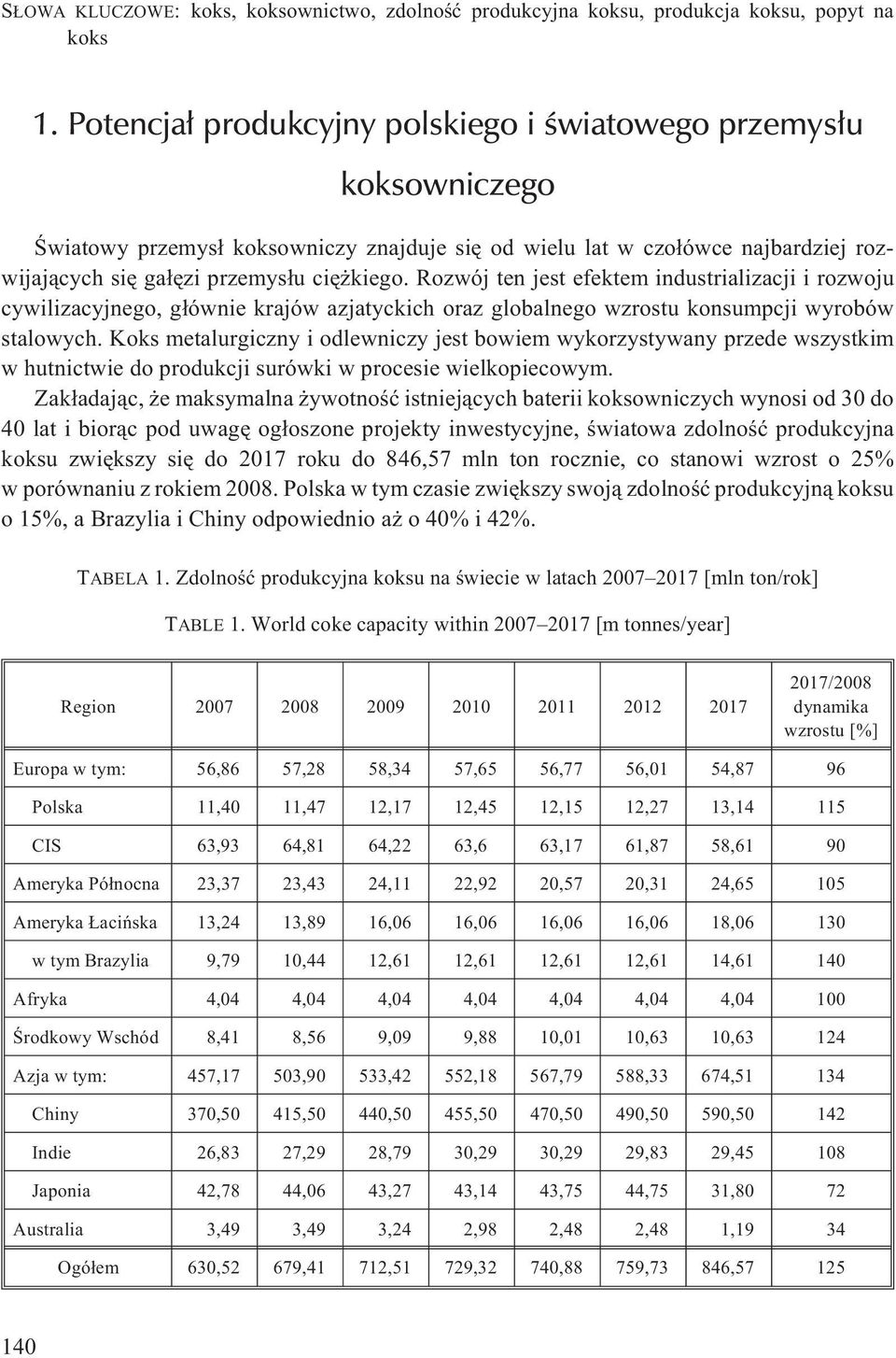 Rozwój ten jest efektem industrializacji i rozwoju cywilizacyjnego, g³ównie krajów azjatyckich oraz globalnego wzrostu konsumpcji wyrobów stalowych.