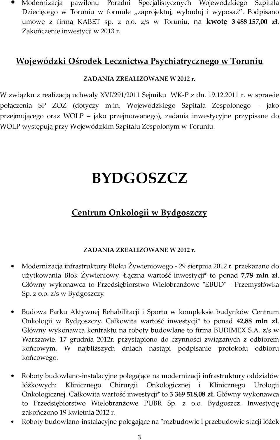 w sprawie połączenia SP ZOZ (dotyczy m.in.
