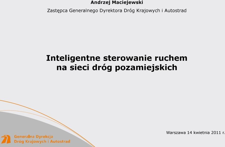 Inteligentne sterowanie ruchem na sieci