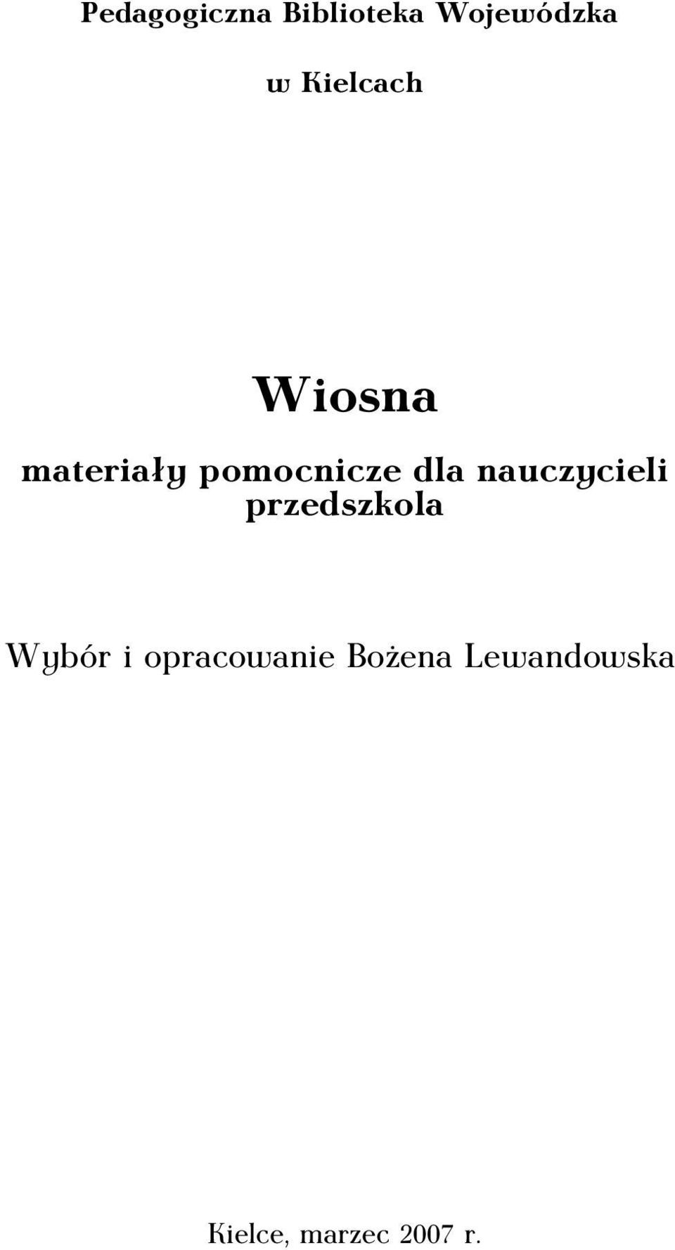 nauczycieli przedszkola Wybór i