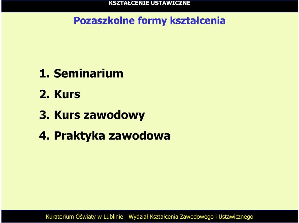 Seminarium 2. Kurs 3.