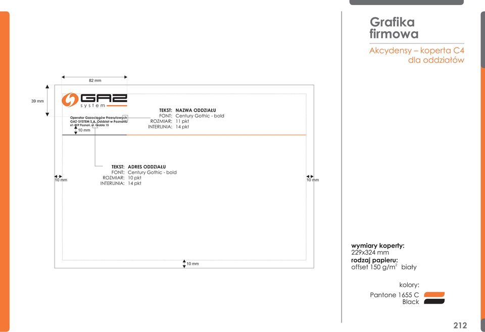 Grobla 15 10 mm NAZWA ODDZIA U Century Gothic - bold ROZMIAR: 11 pkt INTERLINIA: 14 pkt 10 mm ADRES ODDZIA U