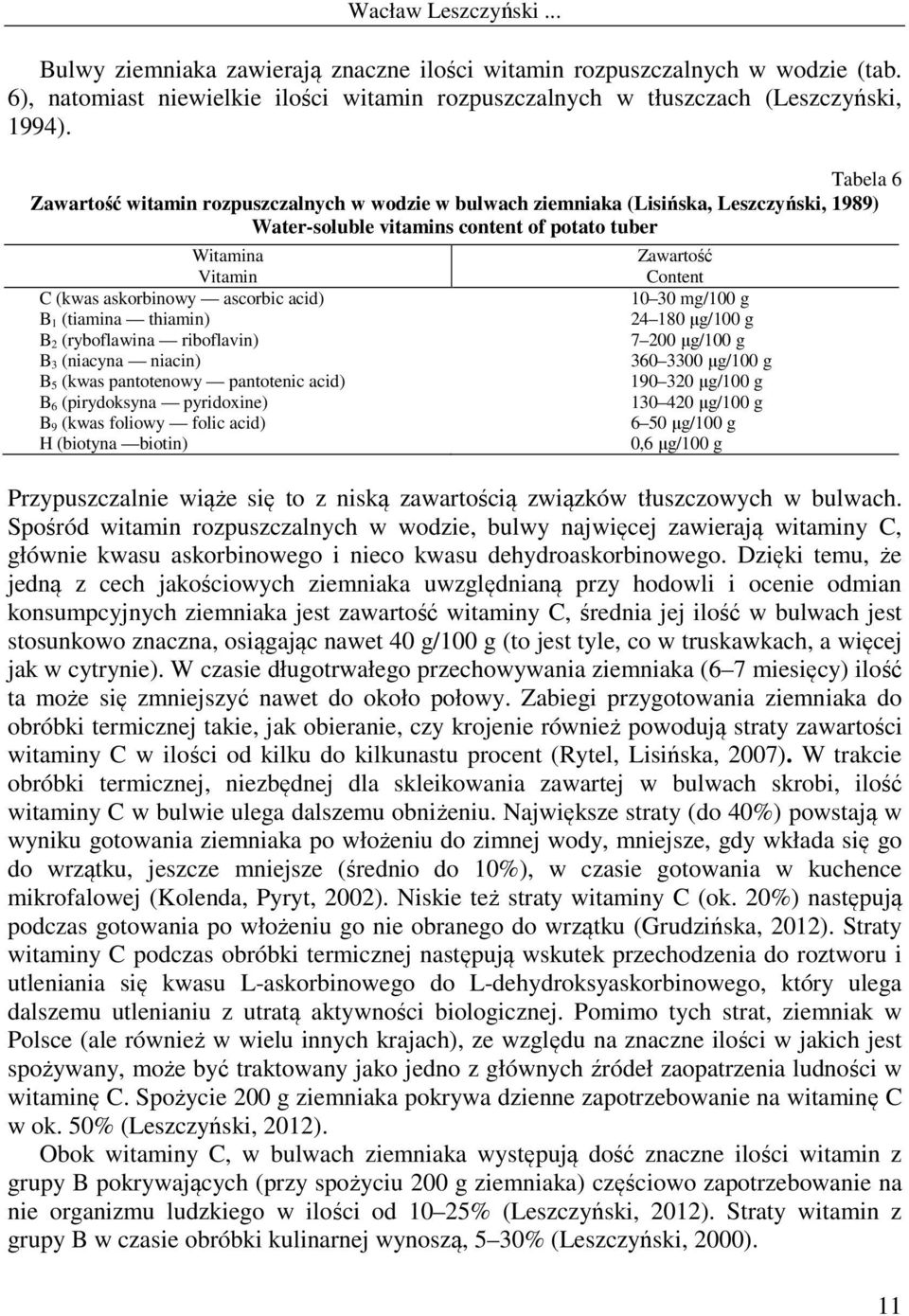 acid) B 1 (tiamina thiamin) B 2 (ryboflawina riboflavin) B 3 (niacyna niacin) B 5 (kwas pantotenowy pantotenic acid) B 6 (pirydoksyna pyridoxine) B 9 (kwas foliowy folic acid) H (biotyna biotin)