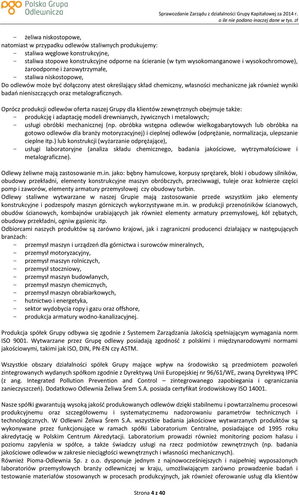 metalograficznych.