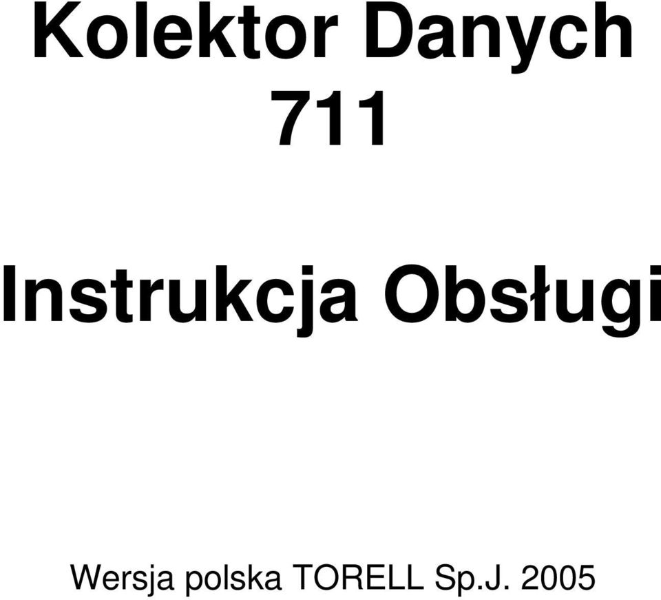 Obsługi Wersja