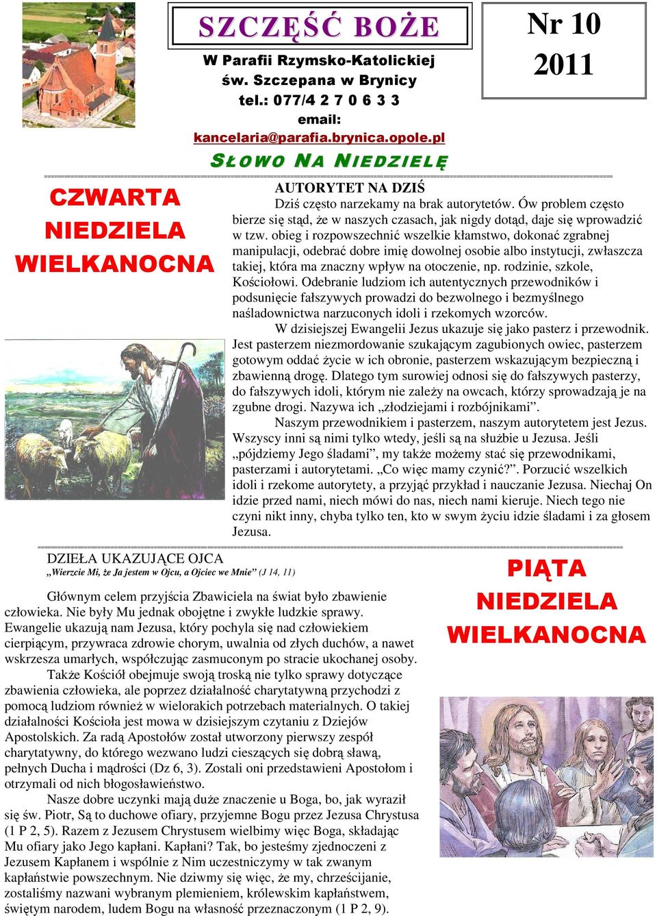 =========================================================================================================================================================================== CZWARTA NIEDZIELA