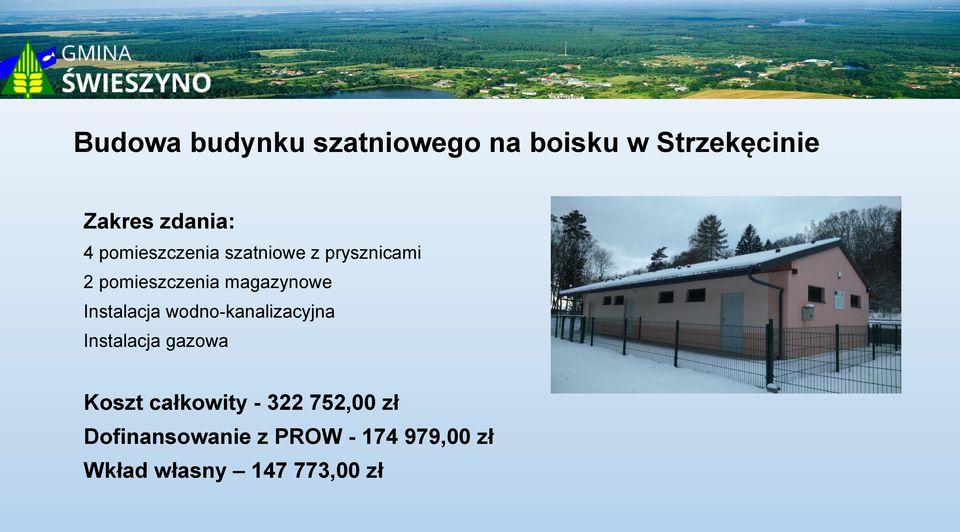 Instalacja wodno-kanalizacyjna Instalacja gazowa Koszt całkowity -